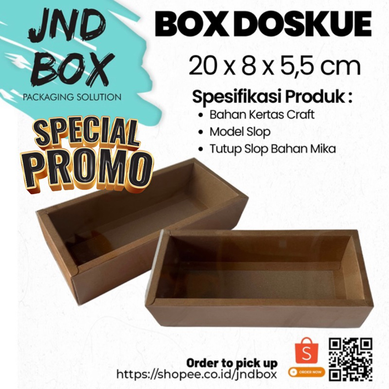 

Box Doskue 20 x 8 x 5,5 cm Model Slop (Min Order 5 Pcs)