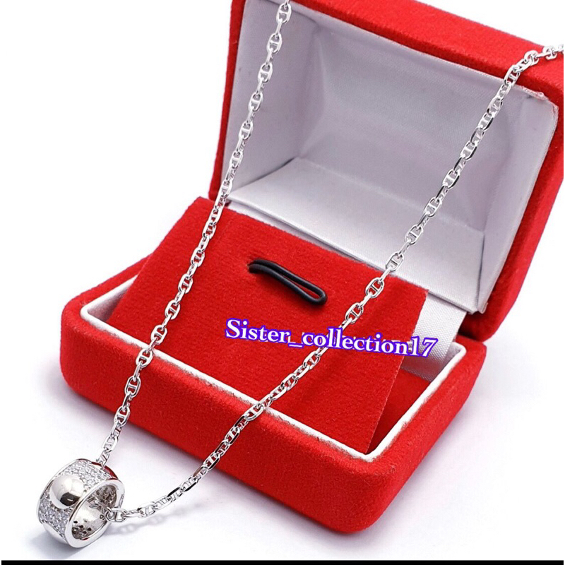 Kalung pria kalung perak 925 kalung liontin perak 925 lapis emas putih