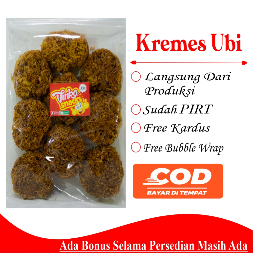 

Kremes Ubi Manis 250 Gram / Grubi / Walangan khas Tawangmanggu Solo