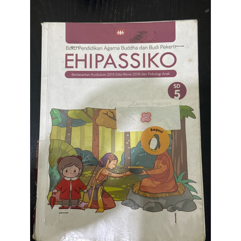 BUKU AGAMA BUDDHA EHIPASSIKO KELAS 5 SD