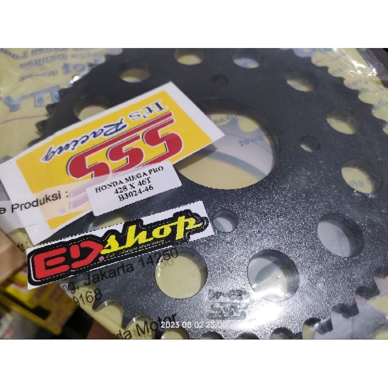 GEAR BELAKANG CBR 4 LUBANG BAUT 428 TEBAL 46 HITAM GIR SSS CB150 CBR150 K45 150 K45G GER BAJA OLD