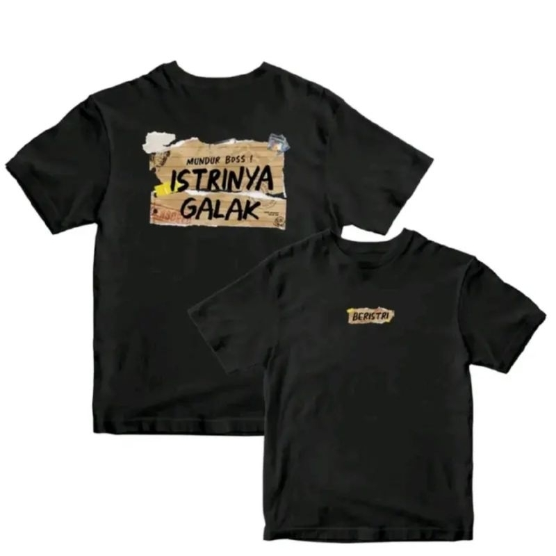 T-SHIRT KAOS DISTRO MUNDUR BOS ISTRINYA GALAK