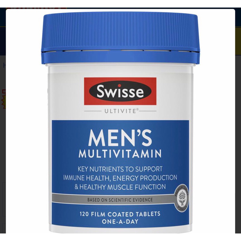 Swisse Mens Multivitamin 120 Tablets