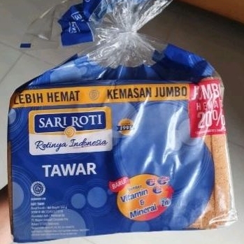 

Sari Roti Tawar Jumbo sarapan pagi non kupas