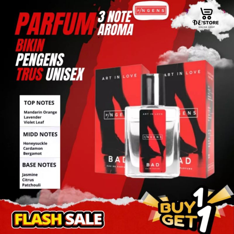 p/ngens Bad Parfume Eau De Wanita parfum 50ml tahan lama Wangi Aroma Khas & Fresh Tahan Lama 12jam P