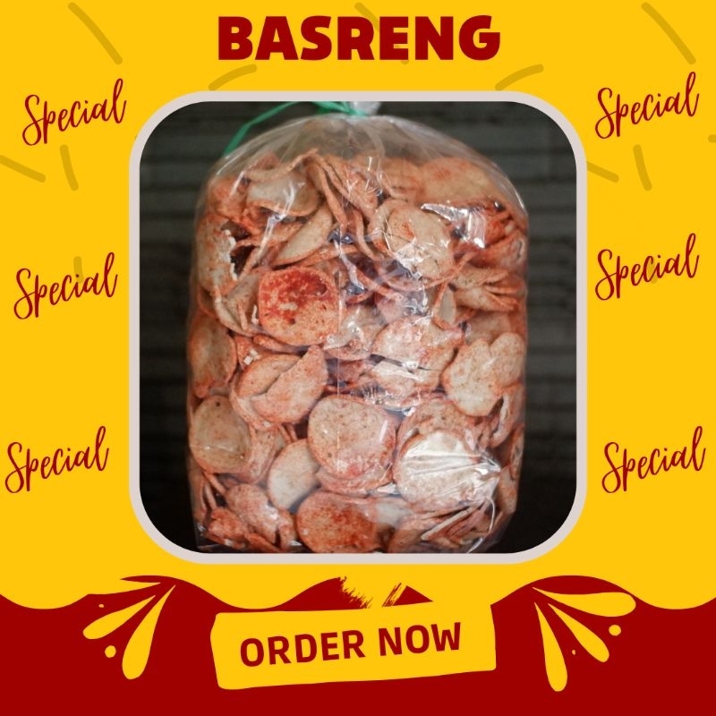 

Kripik Basreng Renyah & Gurih (Pedas)
