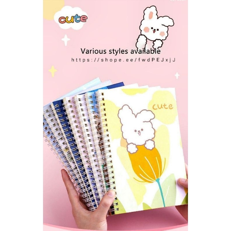 Toserba Gemilang Jaya _ Buku Tulis Spiral Cover Tebal Note Book Spiral Buku Catatan Kuliah Spiral A5