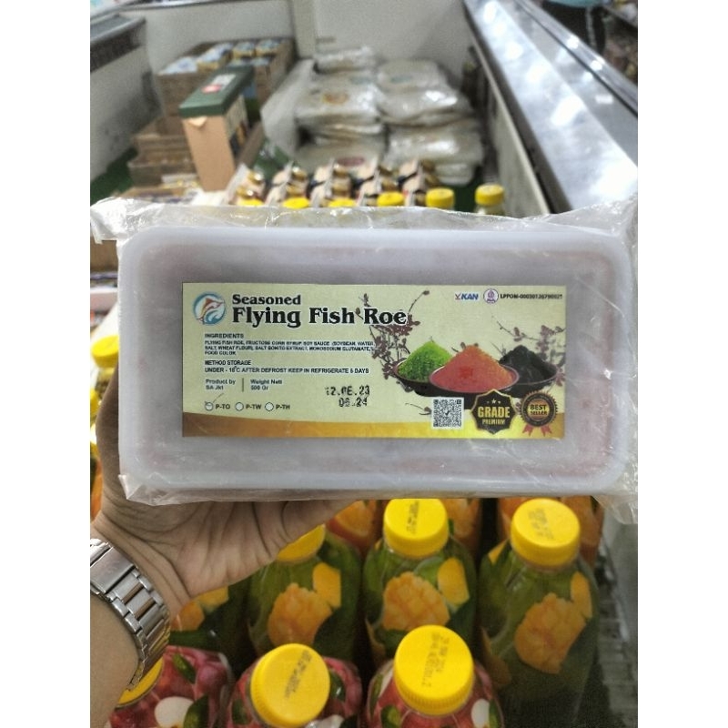 

Tobiko Seasoned Flying Fish Roe Orange & Black 500gr