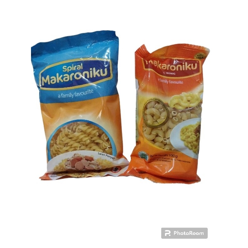 

makaroni pipa dan spiral 100gr makaroniku