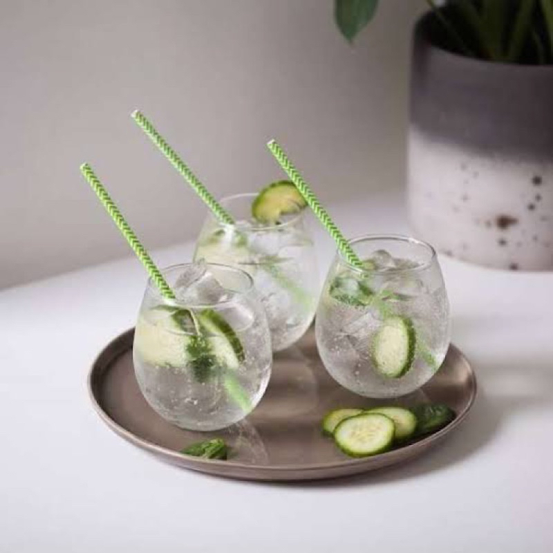 Gelas Korea Tuscany Citinova isi 6pcs Aesthetic kaca Bubble Ball Glass
