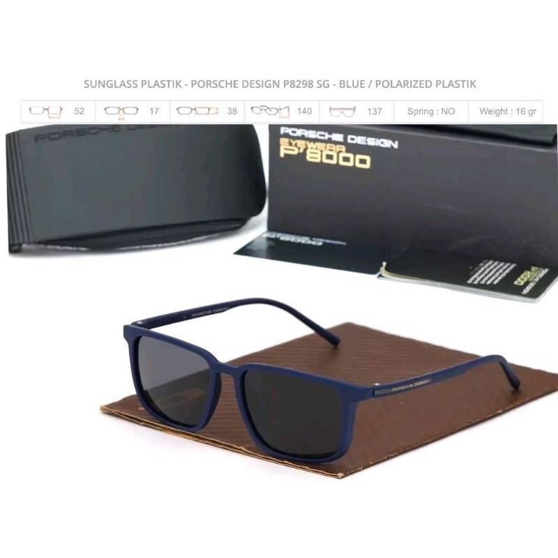 Kacamata Hitam Porsche Design P8298 8298 Kotak Premium Quality