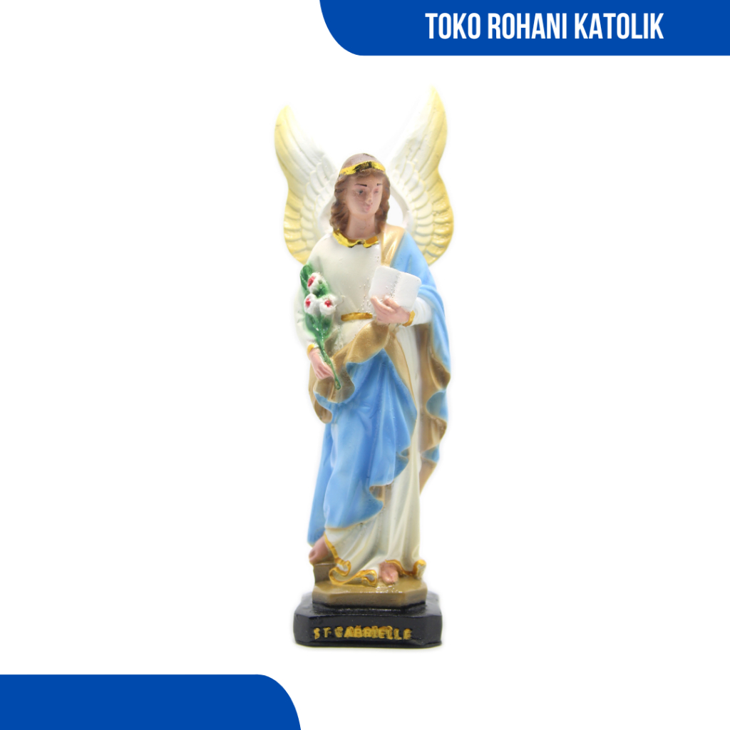 PATUNG MALAIKAT GABRIEL 20 CM / PATUNG MALAIKAT AGUNG / PATUNG KATOLIK  / PATUNG MALAEKAT / PATUNG R