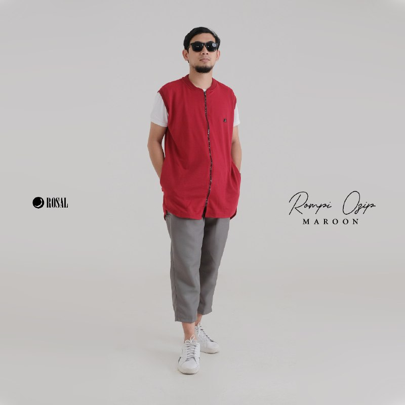 ROMPI SHOLAT ROSAL ZIPPER TANPA HOODIE MURAH ORIGINAL PREMIUM / BAJU MUSLIM SHOLAT KOKO TERBARU