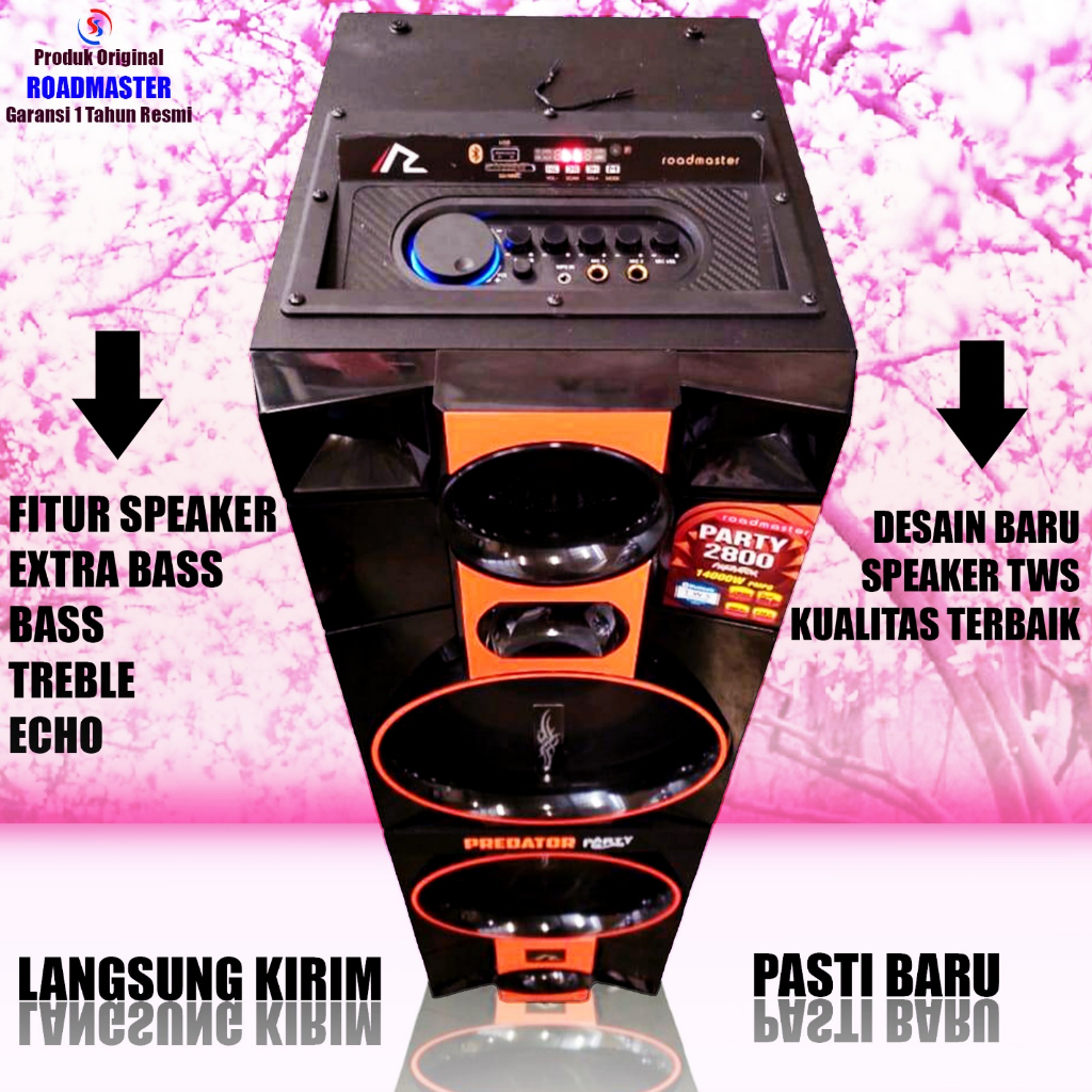 SPEAKER AKTIF PREDATOR PARTY 2800 ROADMASTER | SPEAKER BASS BLUETOOTH | SPEAKER BLUETOOTH BASS | SPI