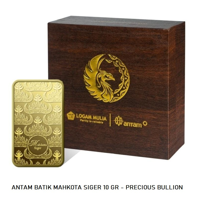 Logam Mulia Antam Batik Seri 3 - Mahkota Siger 10 gram (24K)