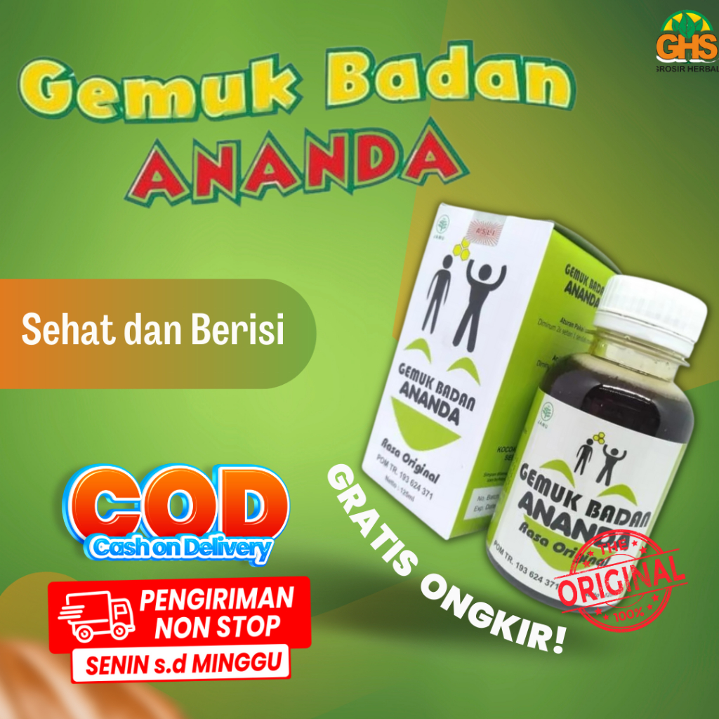 Madu Gemuk Anak Ananda 125ml - Penggemuk anak