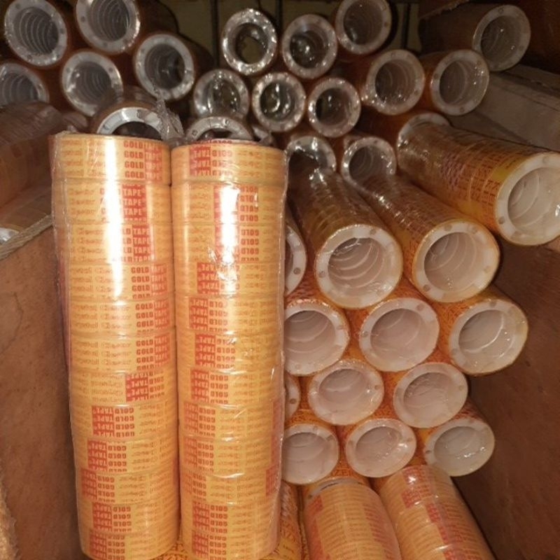 

isolasi kado goldtape 1 rol isi 12pcs