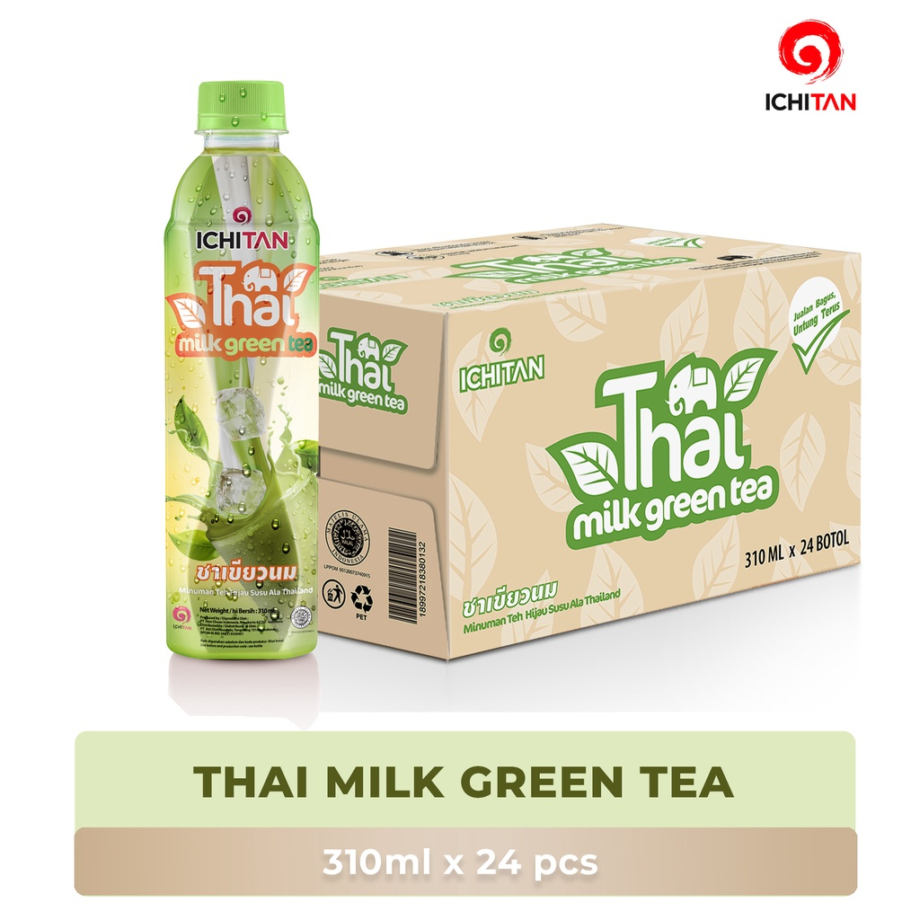 Ichitan Thai Green Tea 1 Kardus Isi 24 Botol