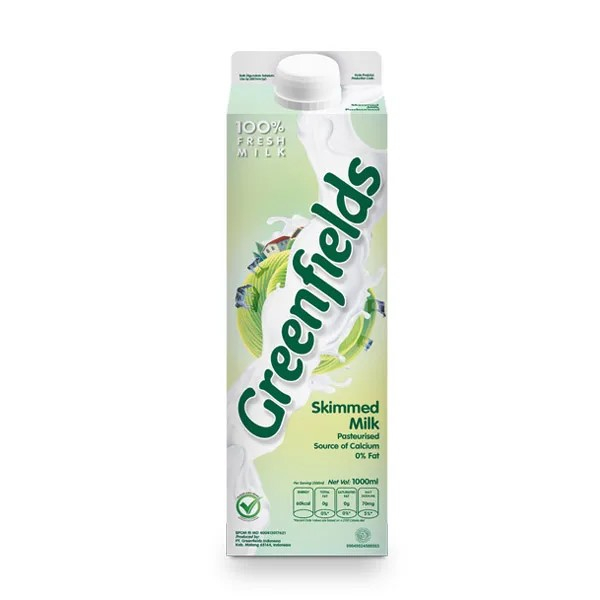 

GREENFIELDS SKIMMED MILK 1L