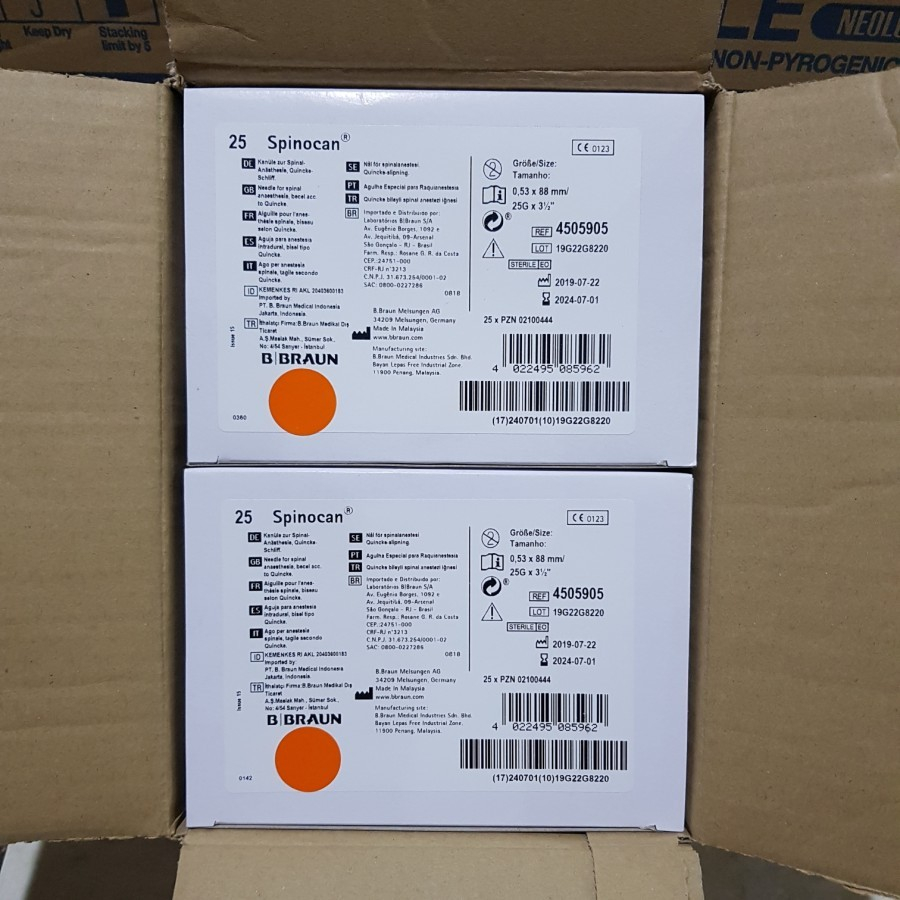 SPINOCAN 25 G B BRAUN / JARUM SPINAL 25 G