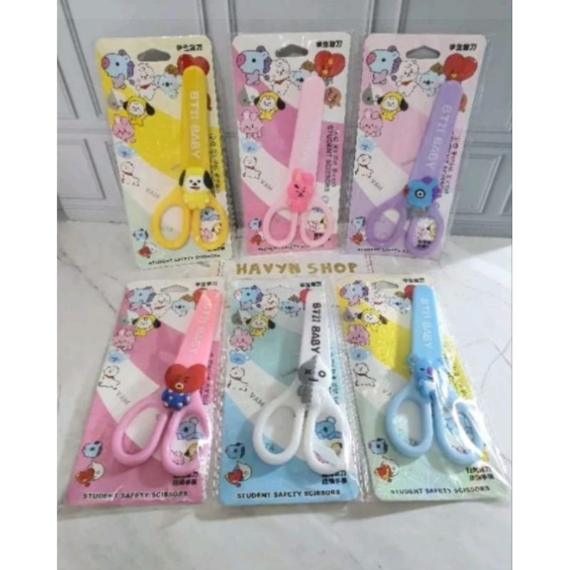 

gunting BTS BT21 scissors fancy anak