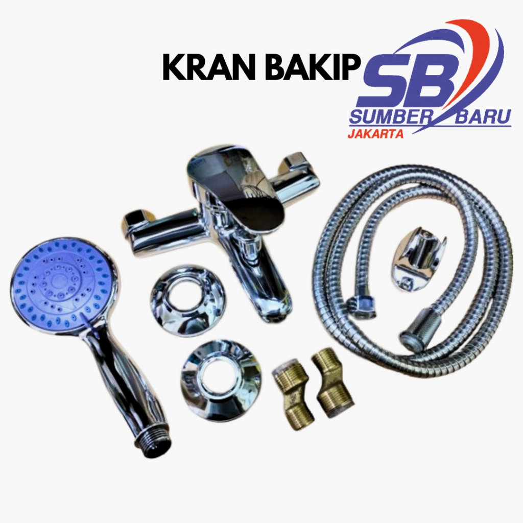 SB KRAN BAKIP SHOWER BANO KRAN BATHUB TOILET SET KRAN AIR DINGIN PANAS KUALITAS TINGGI