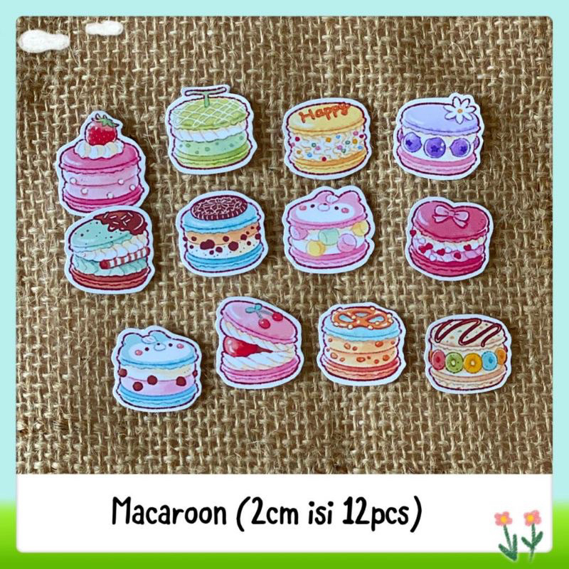 

sticker tempelan glossy macaroon