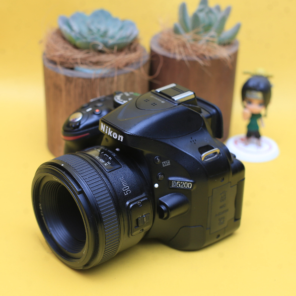 NIKON D5200 Lensa Fix YN 50mm F1.8 Yongnuo Kamera DSLR - Garansi