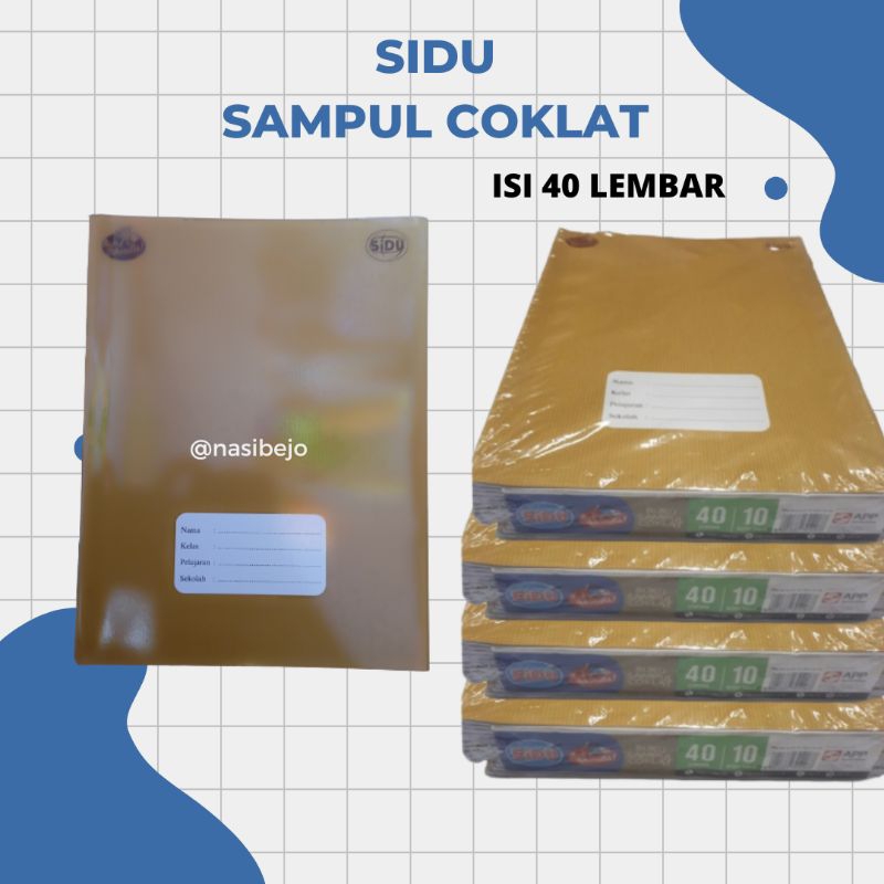 

(10PCS) BUKU TULIS SIDU SAMPUL COKLAT ISI 40 LEMBAR