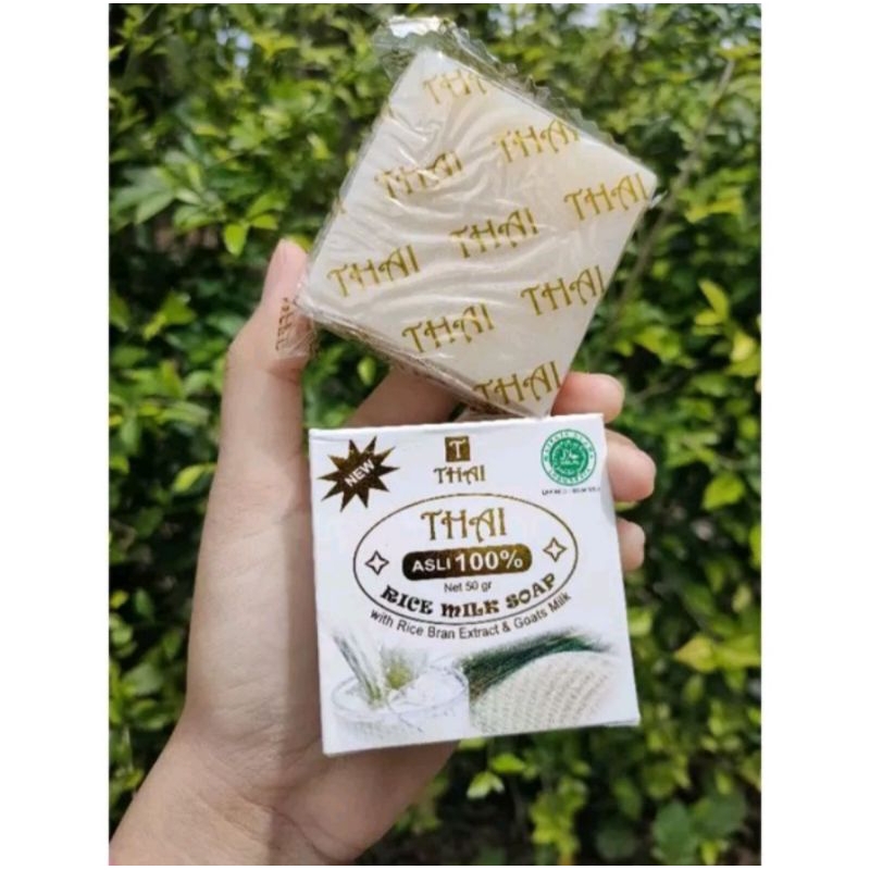 ✨STAR✨ THAI Rice Milk 50gr - Rice Milk Soap with Rice Bran Extract & Goat Milk