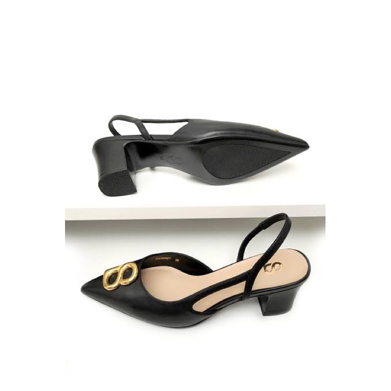 Buttonscarves Kylie Mid Heels size 37 Black