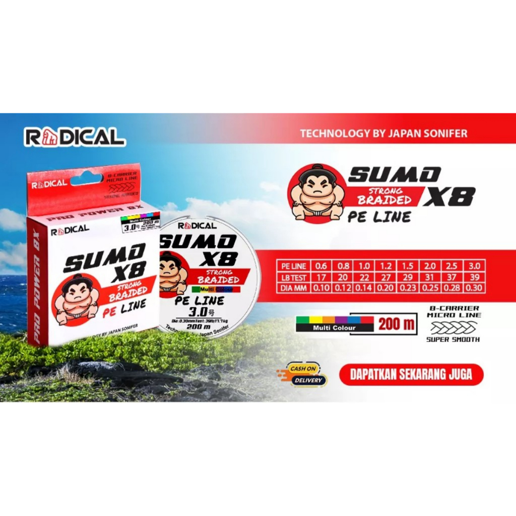 PE RADICAL SUMO X8 Pe murah kualitas Baik