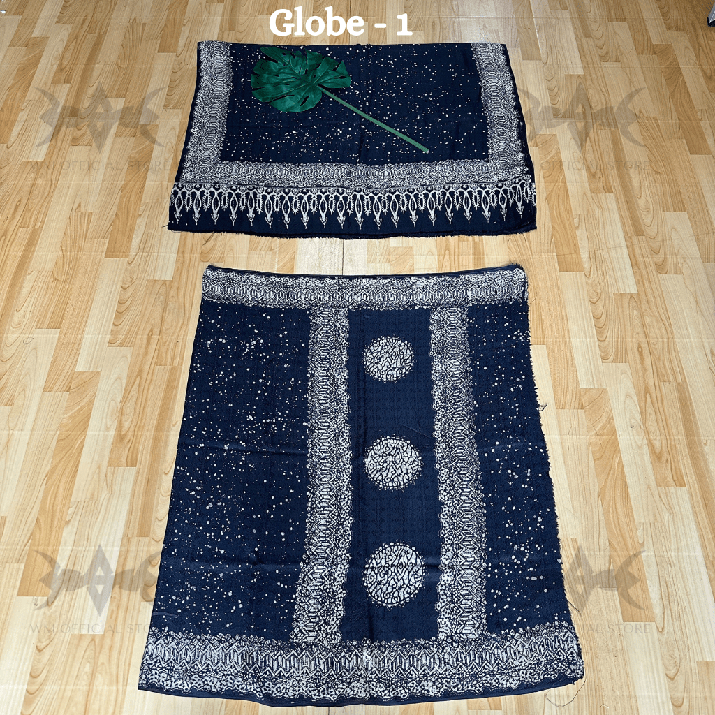 Setelan Kain Batik Viscose Motif Globe/ Kain Batik Setelan
