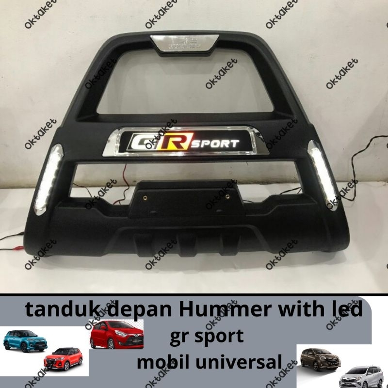 tanduk depan bumper depan Mobil Universal Gr Sport Agya Ayla Avanza Xenia Veloz Calya Rush Terios Fo