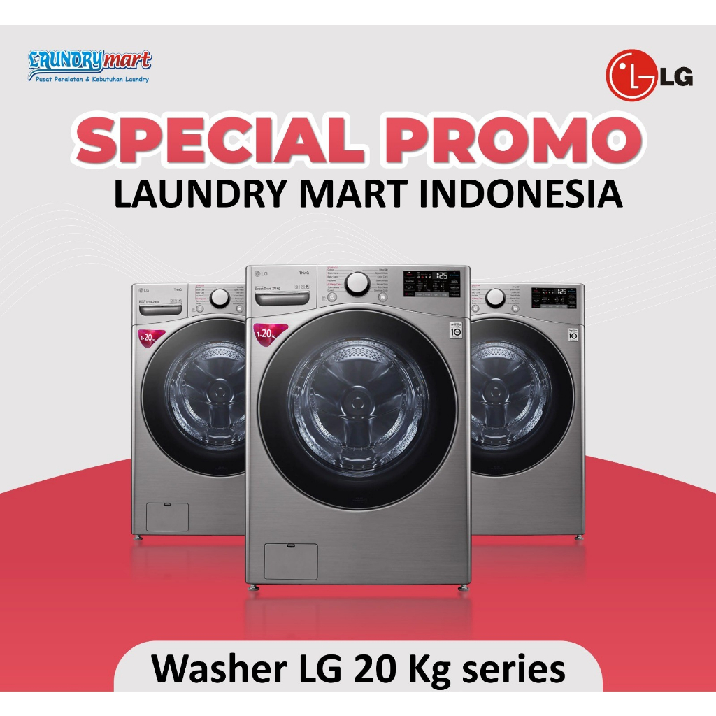 MESIN CUCI LG 20KG F2720SVRV FRONT LOADING