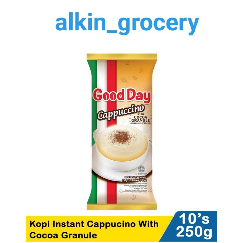 

good day capuccino kemasan 250g isi 10's