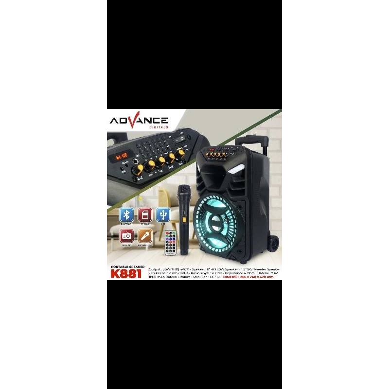 speaker advance k881