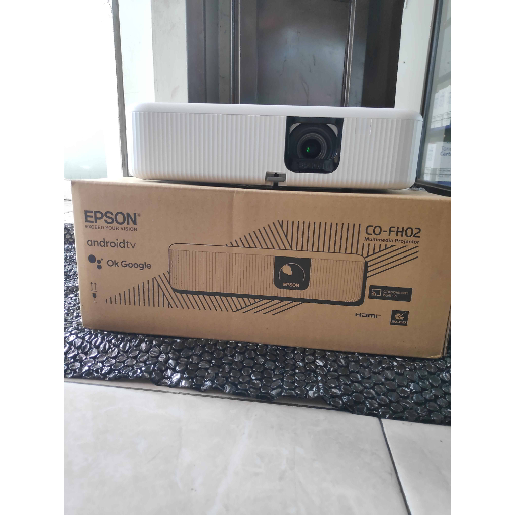 PROYEKTOR EPSON CO-FH02 PROJECTOR CO-FH02 FULL HD ANDROID TV PORTABLE RESMI