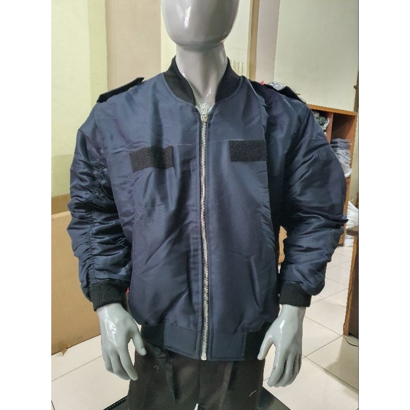 Jaket Pria Bomber Biru dongker | Jaker Pria Keren | Jaket Keren Pria | Jaket panjang pria