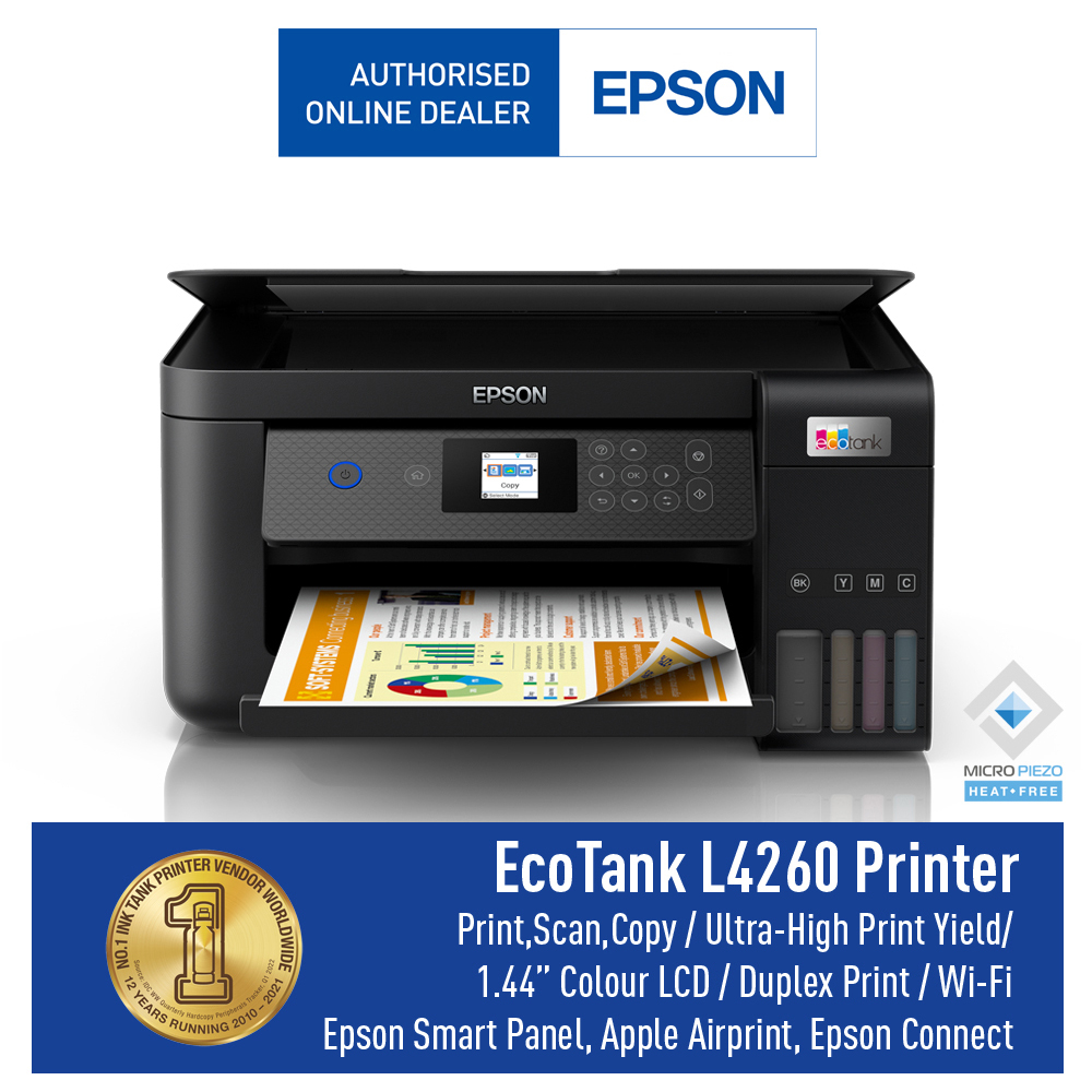 EPSON PRINTER L4260 L 4260 L-4260 PRINT SCAN COPY WIFI DUPLEX