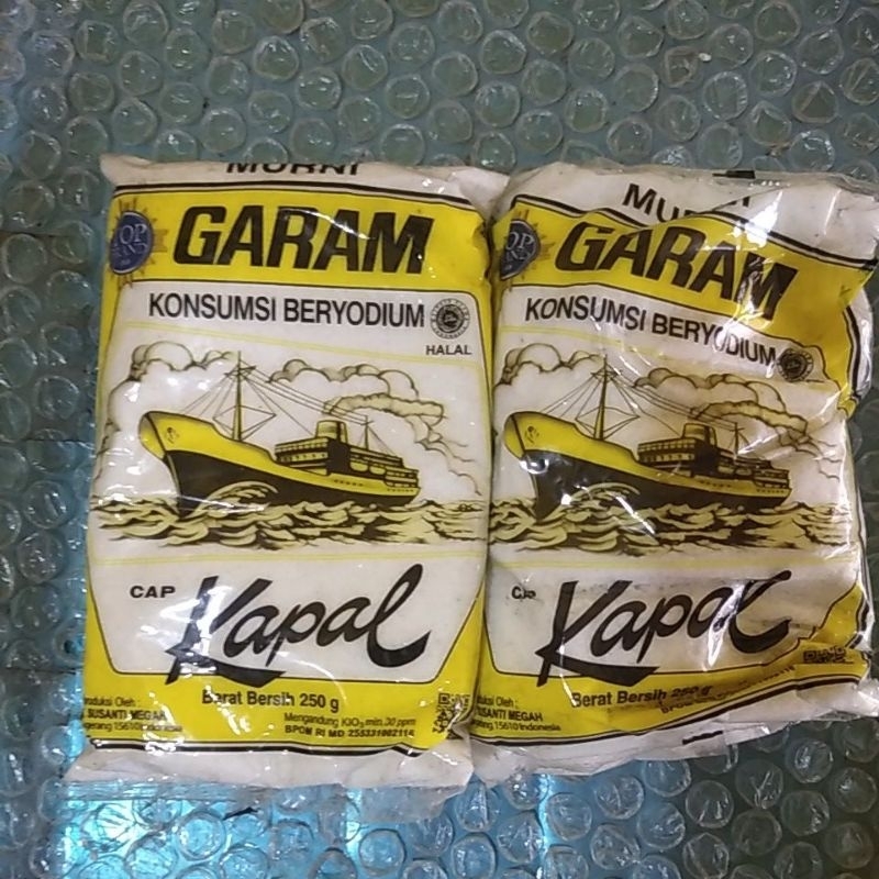 garam cap kapal kemasan 250gr