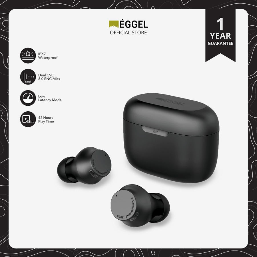 EGGEL EnergyBuds 2 Sport IPX7 With Gaming Mode TWS