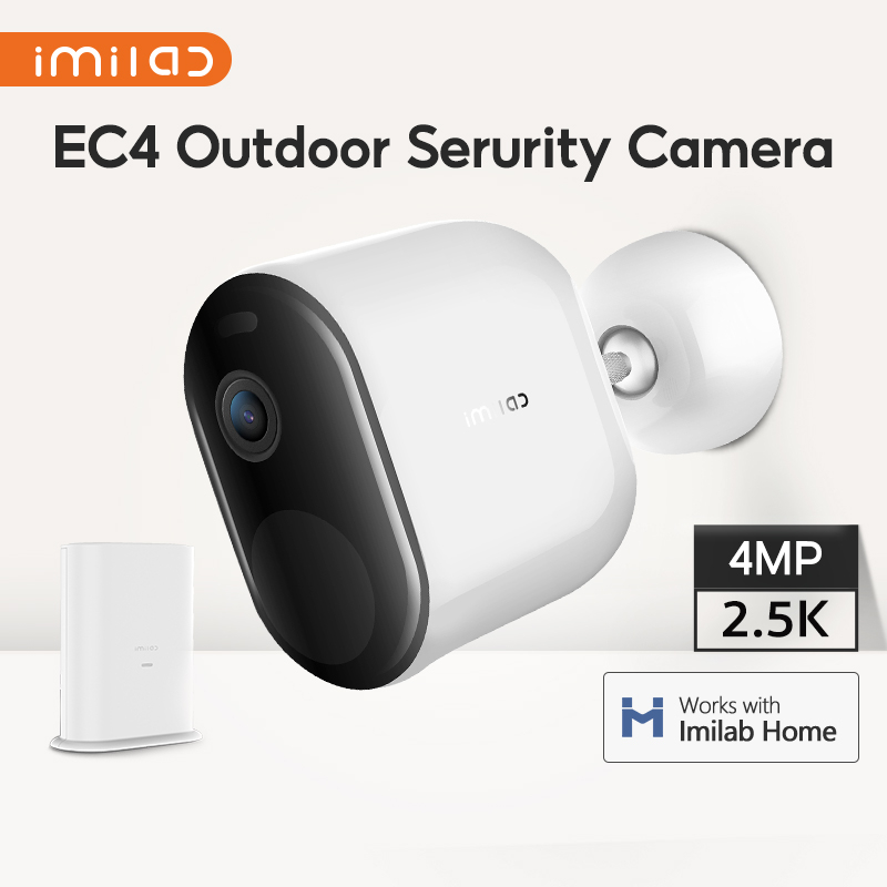IMILAB EC4 Wireless Outdoor Serurity Camera  4MP Human Detection Color Night Vision Solar Power IP66
