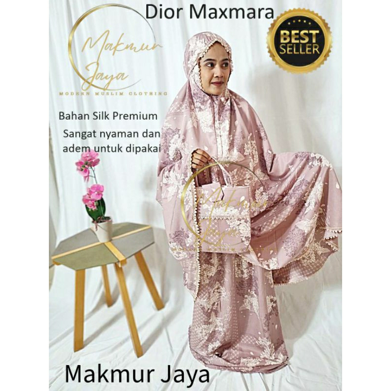 Mukena dior silk premium mukena maxmara