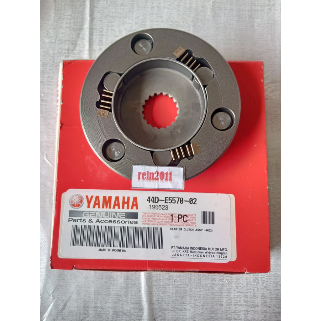 STARTER CLUTCH ONE WAY PELOR OTOMATIS XEON KARBU XEON RC ASLI ORI YAMAHA 44D E5570 02