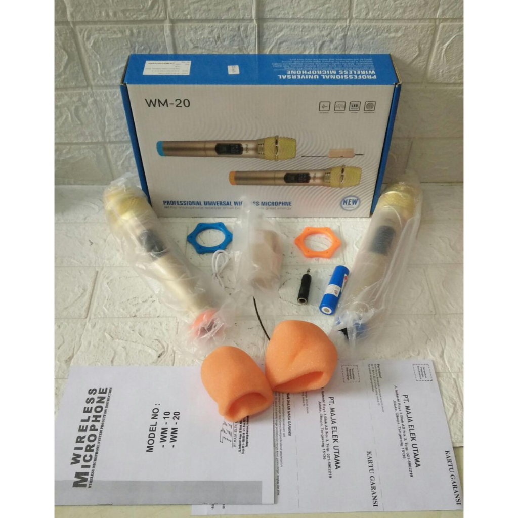 MIC WIRELESS HANDLED BLACK SPIDER WM-20 ( ORIGINAL )