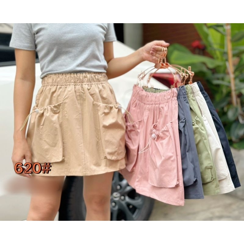 r039 - rok cargo kargo skirt pendek import bahan premium cotton jeans denim rok kekinian korean styl