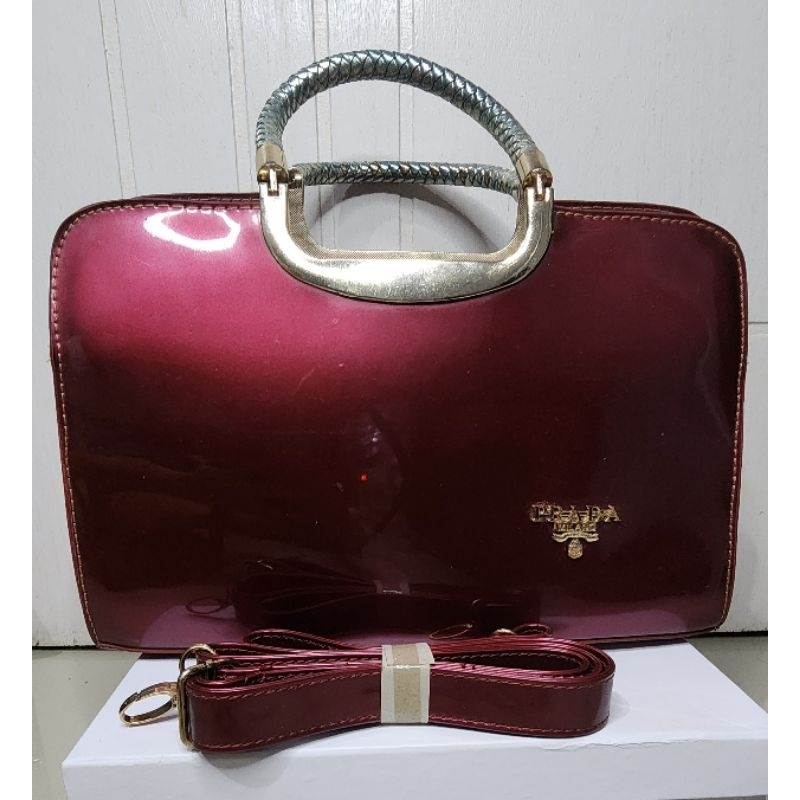 Tas Glossy Prada Premium
