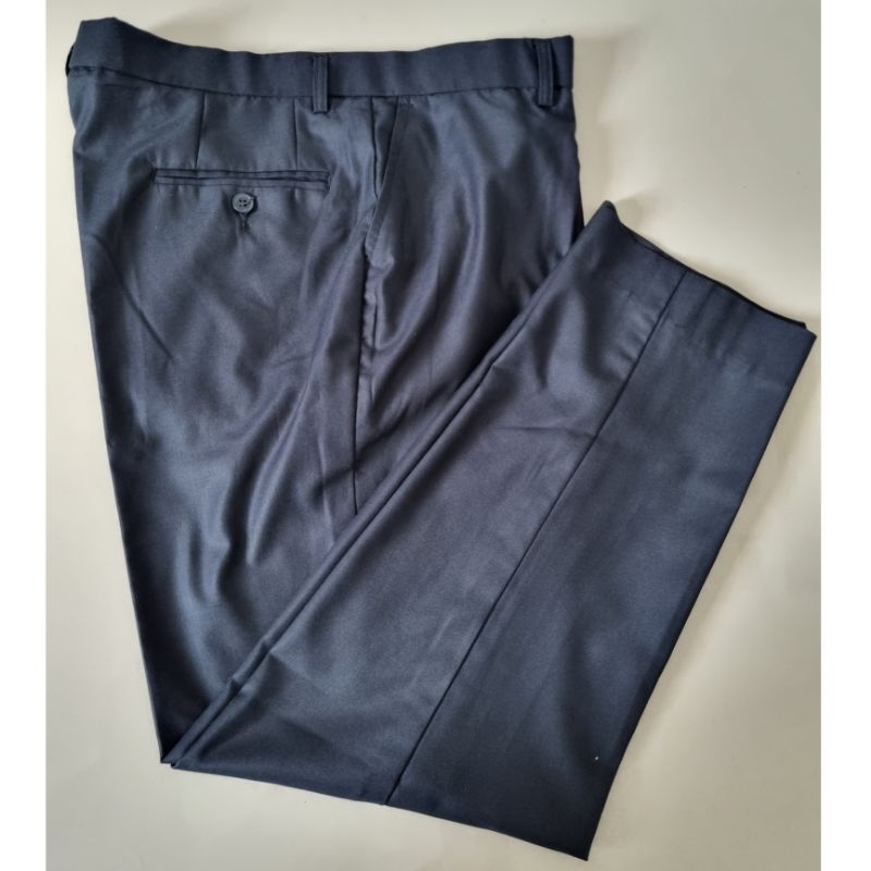Celana Panjang Pria Valino Original / Second Preloved / warna Navy - Biru Dongker