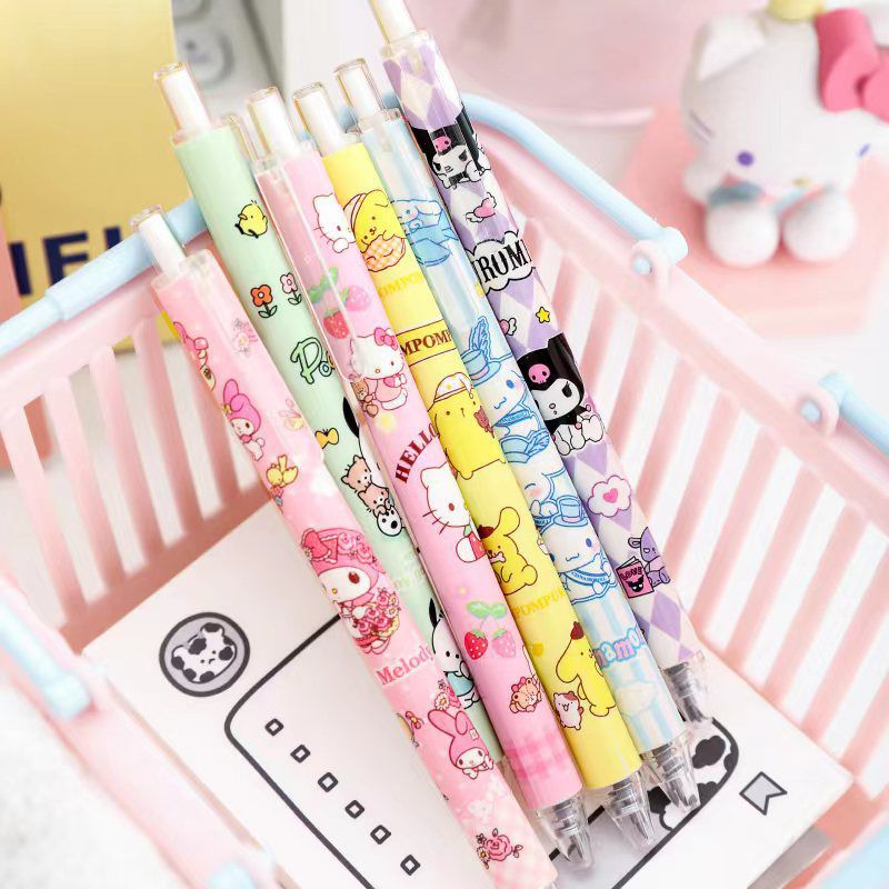 

TS 1 Pcs Pulpen gel ST 0.5mm/ Gel pen mekanik sanrio hitam